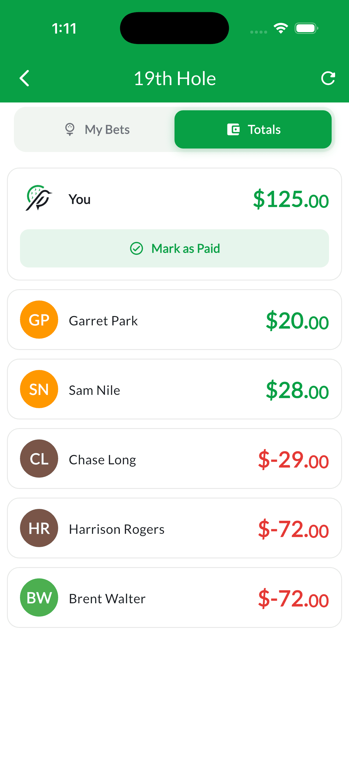 19th Hole Settlement