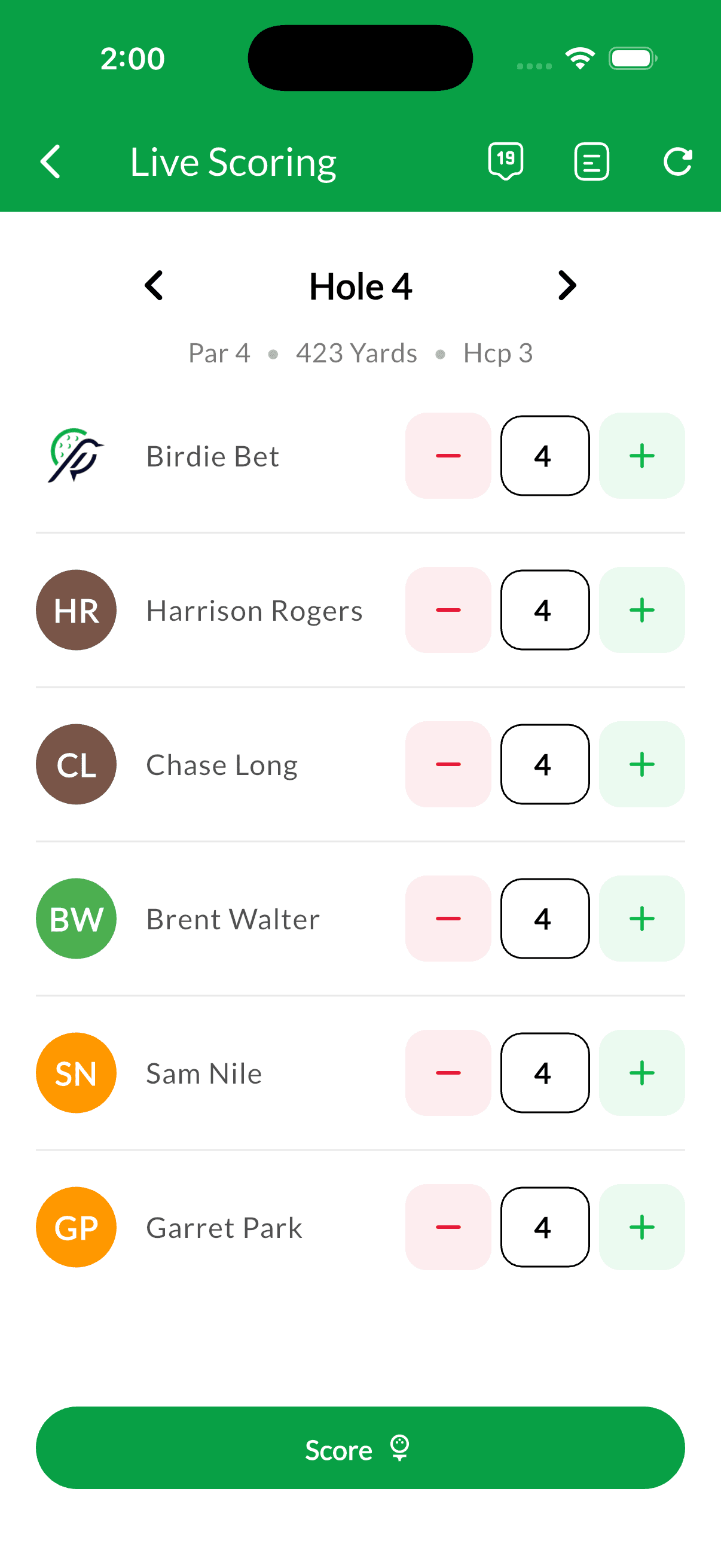 Live Scoring & Leaderboards